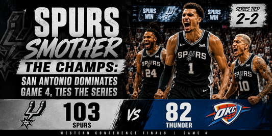Spurs Smother the Champs: San Antonio Dominates Game 4, Ties the Series